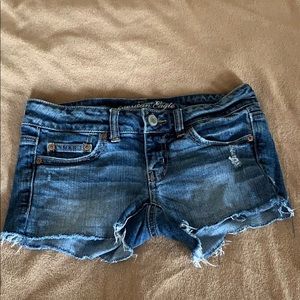 American Eagle Distressed Stretch Shorts Sz 2